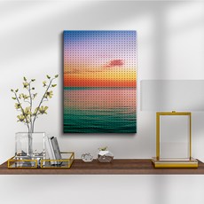 타공판닷컴 UV프린팅 타공판 700 x 1500 mm, 1개, 바다의 여명