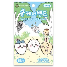플라잉웨일즈 먼작귀 쿨케어 썸머 키즈 겔밴드 18p, 블루, 1개