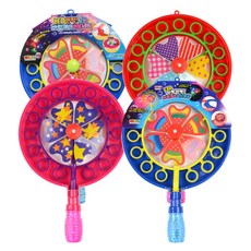 LED閃光嗡嗡風車泡泡4件組, 1套