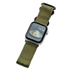 누아트 애플워치 호환 나일론 나토 밴드 스트랩, 카키
