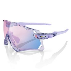 TAG眼鏡 Raptor001 太陽眼鏡, 薰衣草紫亮光 + 冰凍鏡面變色鏡片, 1個