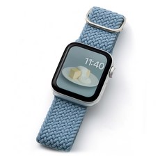 누아트 스마트워치 나일론 솔로루프 스트랩, 블루, 1개