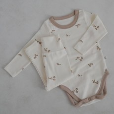 PEEKABOO Bamtol嬰兒長袖包屁衣+長褲套裝