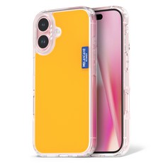 모란카노 크리스탈 컬러 투명 휴대폰 케이스, 옐로우