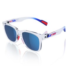 TAG Interact 運動太陽眼鏡 IA2-G013-107, 復古透明亮光(太陽眼鏡),藍色(水銀鏡片), 1個