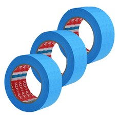 다다 칼라 마스킹 종이테이프 30mm x 15m, 블루, 3개