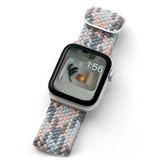 누아트 스마트워치 나일론 솔로루프 스트랩, 팝캔디, 1개