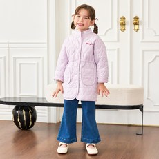 Bebezoo 女童櫻桃愛心輕量羽絨外套