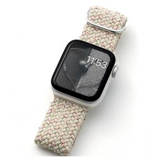 누아트 애플워치 호환 나일론 솔로루프 스트랩, 스타라이트유니티, 1개