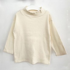 플레이몰 아동용 심플 반폴라 티셔츠