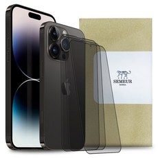 스메르 사생활 보호 강화유리 풀커버 프라이버시 휴대폰 액정보호필름 3p 세트, 1세트