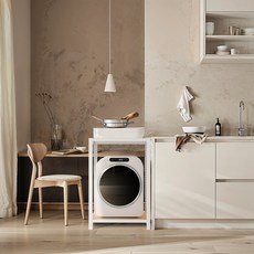 HOMEDANT HOUSE 韓國製造迷你乾衣機置物架, 2層, 白色