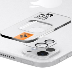 슈피겐 글라스tR 이지핏 옵틱 메탈 카메라 강화유리 필름 2p, 실버, 1세트