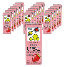KIKKOMAN 龜甲萬 豆乳 草莓豆奶, 18入, 200ml