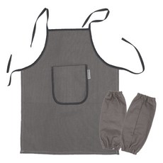 BEBE CHOUETTE 帆布棉質圍裙 + 袖套 2件組