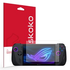 Skoko ASUS ROG ALLY X 疏油螢幕保護貼 2片組, 單一顏色, 1套, 單一商品