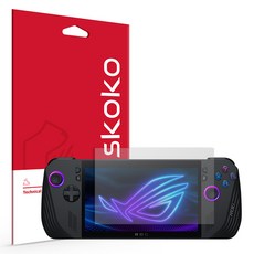Skoko ASUS ROG ALLY X 防指紋低反光螢幕保護貼 2p 組, 單一顏色, 1套, 單一商品