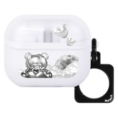 유스픽 반투명 스퀘어링 케이스, 47.모노무드 베어, 1개, 갤럭시 버즈 3 / 프로 3 공용