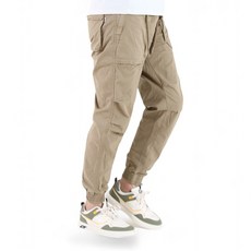 男士復古彈力工裝束口褲 NP15