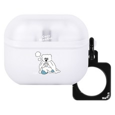 유스픽 반투명 스퀘어링 케이스, 70.텐더코지베어 블랭킷, 1개, 갤럭시 버즈 3 / 프로 3 공용