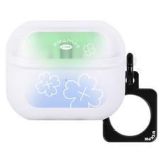 유스픽 반투명 스퀘어링 케이스, 52.데일리클로버 글리밍, 1개, 갤럭시 버즈 3 / 프로 3 공용