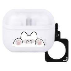 유스픽 반투명 스퀘어링 케이스, 56.짜부댕냥 짜부냥화이트, 1개, 갤럭시 버즈 3 / 프로 3 공용