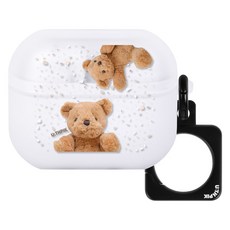 유스픽 반투명 스퀘어링 케이스, 96.베이비베어 트윈, 1개, 갤럭시 버즈 3 / 프로 3 공용