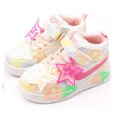 Lulushu 女童星星高筒運動鞋 RA139