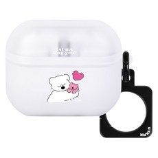 유스픽 반투명 스퀘어링 케이스, 69.텐더코지베어 허그유, 1개, 갤럭시 버즈 3 / 프로 3 공용