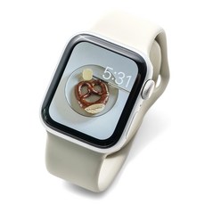 누아트 스마트워치 더블버클 실리콘 스트랩, 아이보리, 1개