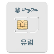 링심 영국 이탈리아 스페인 독일 유심칩, 2일, 매일 500MB 소진시 저속 무제한, 1개
