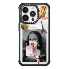 모란카노 임팩트 콜라주 디자인 투명 범퍼 휴대폰 케이스