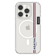 아가타 모란카노 크리스탈 투명 맥세이프 디자인 휴대폰 케이스