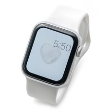 누아트 스마트워치 더블버클 실리콘 스트랩, 화이트, 1개