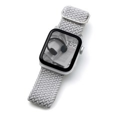 누아트 애플워치 호환 나일론 솔로루프 스트랩, 그레이, 1개