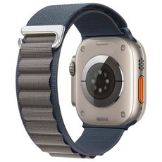 스마트워치 호환 NEW 알파인 루프 스트랩 밴드 AGR8 42 / 44 / 45 / 49mm, 블루, 1개