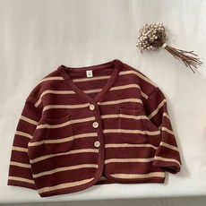 Arbe兒童款Ining條紋開襟衫