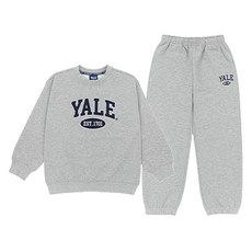 YALE KIDS 兒童款 弧形Logo大學T + 束口褲套裝 YJCRSUZ53808