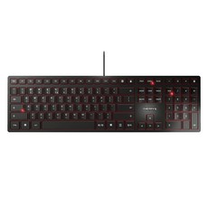 CHERRY KC6000 靜音辦公用纖薄剪刀腳鍵盤, JK-1600KR-2, 黑色, CHERRY XS軸