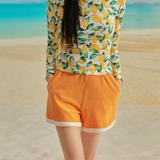 renoma 女款毛圈布短泳褲 RN-WS2E501-YE