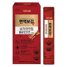 Seoul F&B 男性保健紅蔘萃取液隨身包 10條入, 120g, 1個