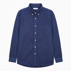 헤지스 남성용 버튼다운 긴팔 캐주얼 셔츠