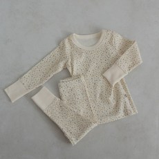 피카부 유아용 별꽃 내복 상하의 세트