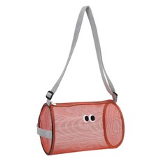 올라운더 수영 가방 미니 메쉬 원통형 휴대용, 레드