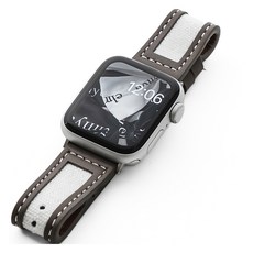 누아트 애플워치 호환 캔버스 가죽 스트랩, 에토프, 1개