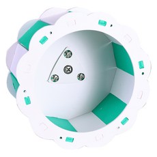 Yoreungae 彩色向日葵小動物滾輪 21cm, 1個, 綠色