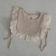 PEEKABOO 童款餅乾荷葉邊圍兜