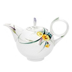 浮雕林地花卉茶壺 + 蓋子套裝 M, 0.2L, 單一顏色, 1套