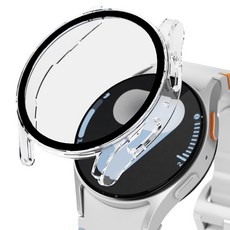 아이엠듀 하이브리드 강화유리 풀커버 케이스 40mm, 투명, 1개