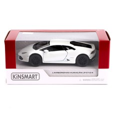 KiNSMAR 藍寶堅尼 Huracán 玩具 LP610-4 KT5382, 白色
